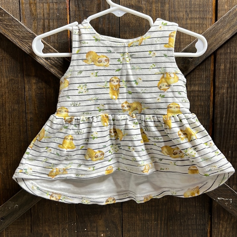 High Low Sloth Peplum